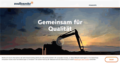Desktop Screenshot of muffenrohr.de